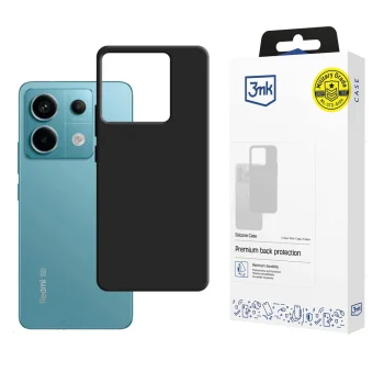 3mk Silicone Case for Xiaomi Redmi Note 13 Pro 5G, Black