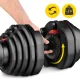 4FIZJO PRO Adjustable Dumbbell 40 kg, Black
