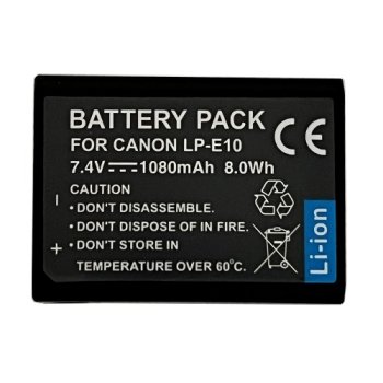 Canon LP-E10 Replacement Camera Battery 7.4V 1080mAh