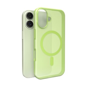 Puro Daylight Magsafe Compatible Silicone Phone Case Cover iPhone 17 - Translucent Green