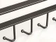 Under-Cabinet Kitchen Hanger with 6 Hooks, Black