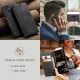 Samsung Galaxy A34 (SM-A346) CASEME Wallet Magnetic Leather Case Cover, Black
