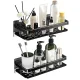 Aluminum Bathroom Shelves, Set of 2