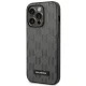 Karl Lagerfeld Saffiano Mono Metal Logo Case for iPhone 14 Pro Max - Gray