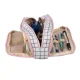 Maaleo Triple Fold-Out Pencil Case, Checkered