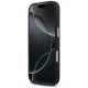 Guess Glitter Triangle Logo MagSafe Case for iPhone 17 Pro, Black