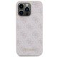 Guess 4G Metal Logo Case for iPhone 15 Pro Max, Pink