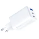 3mk Hyper GaN Charger 65W USB-C USB-A - White
