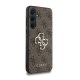 Чехол Guess для Samsung Galaxy A35 4G Big Metal Logo, коричневый