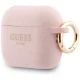 Guess Silicone Glitter Ring Case for AirPods Pro 3 - Pink