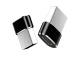 USB-A to USB-C OTG Adapter for Data Transfer and Charging, Black