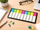 Sticky Index Tabs and Page Markers for Books, Multicolor