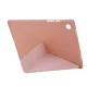 Samsung Galaxy Tab A8 10.5 (2021) (2022) (SM-X200/X205) V-fold Stand Silicone Book Case Cover, Pink