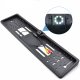 Auto License Plate Frame with Rear View Reverse Backup Camera, Black