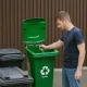 Multistore 120L Glass Recycling Bin, Green
