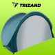 Trizand 21267 Pop-Up Beach Tent 200x120x110cm, Blue/White