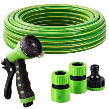 Садовый шланг 30м 1/2 3-слойный с пистолетом и коннекторами DIVO