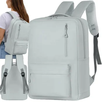 Miesto kuprinė su nešiojamojo kompiuterio skyriumi ir USB jungtimi 18–20 l, pilka
