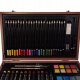MAALEO Artistic Drawing Painting Set in a Suitcase for Kids, 128 pcs. (paints, pencils, brushes)