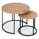 Modernhome Coffee Table Set (2 pcs), Light Oak