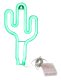 Decorative LED Neon Cactus Lamp, Green