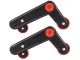 2-in-1 Ab Roller and Push-Up Bars, Black