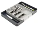 Expandable Kitchen Drawer Cutlery Organizer, Grey