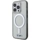 BMW iPhone 14 Pro Max vāciņš Silver Ring MagSafe, caurspīdīgs
