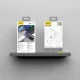 Dudao A28PCEU PD 45W GaN 2xUSB-C Wall Charger with USB-C Cable - White