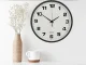 Large Silent Wall Clock 25 cm, Black