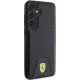 Ferrari Samsung Galaxy S24+ Case Carbon Stitched Bottom, Black