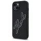 Karl Lagerfeld 3D Rubber Signature Case for iPhone 15 - Black