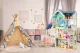 Ecotoys Maya Large Wooden Dollhouse, 138 cm, 28 Elements