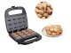 Electric Nut Cookie Maker 12 Halves 750W, Black