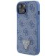 Чехол Guess для iPhone 15 Crossbody 4G Metal Logo, синий