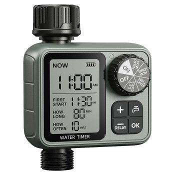 Automatic Garden Irrigation Timer and Water Controller Valve