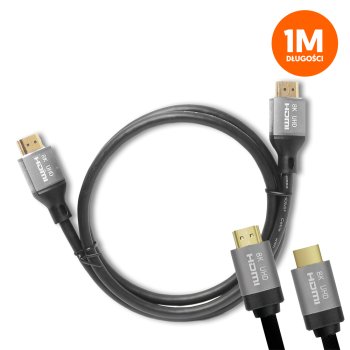8K HDMI 2.1 Cable 1m High Speed LTC, Black