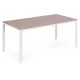 Garden Table for 6 People 156x78 cm Polywood MultiGarden, beige white