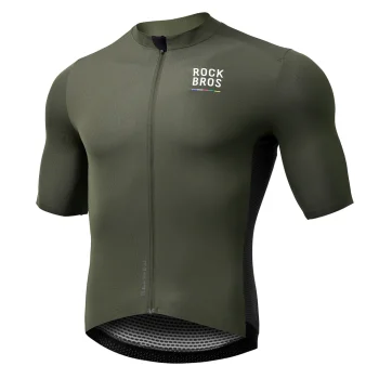 Rockbros ROAD TO SKY 15220004003 Men's Cycling Jersey Short Sleeve M - Green