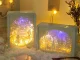 3D Paper Cutout Night Light with RGB LED, Remote & Touch Control, White