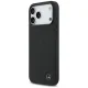 Mercedes iPhone 17 Pro Max Case Leather Large Laurel Leave MagSafe, Black