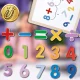 Bakalu Large Wooden Double-Sided Magnetic Chalkboard 4in1 with Accessories