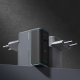 Cuktech CUKAD1003EUG GaN Wall Charger 100W, 2x USB-C / 1x USB-A, Gray