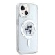 Karl Lagerfeld iPhone 15 Plus Case KC Glitter MagSafe, Transparent