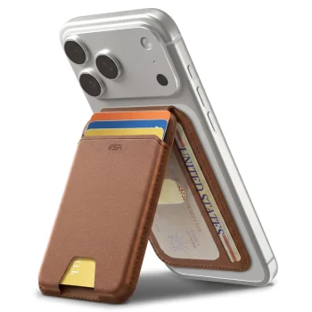 ESR Classic RFID Magnetic Wallet Stand for Phone, Brown