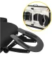 4FIZJO Foldable Aluminium Massage Table 60 cm, Black