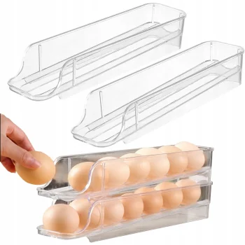 Fridge Egg Organizer, 14 Eggs, Transparent