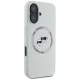 Karl Lagerfeld Silicone Double Heads And Circle MagSafe Case for iPhone 16 Beige