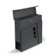 Modernhome Galvanized Steel Mailbox with Newspaper Holder