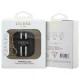 Guess AirPods 1 / 2 Case 4G Printed Stripes Charm, Black